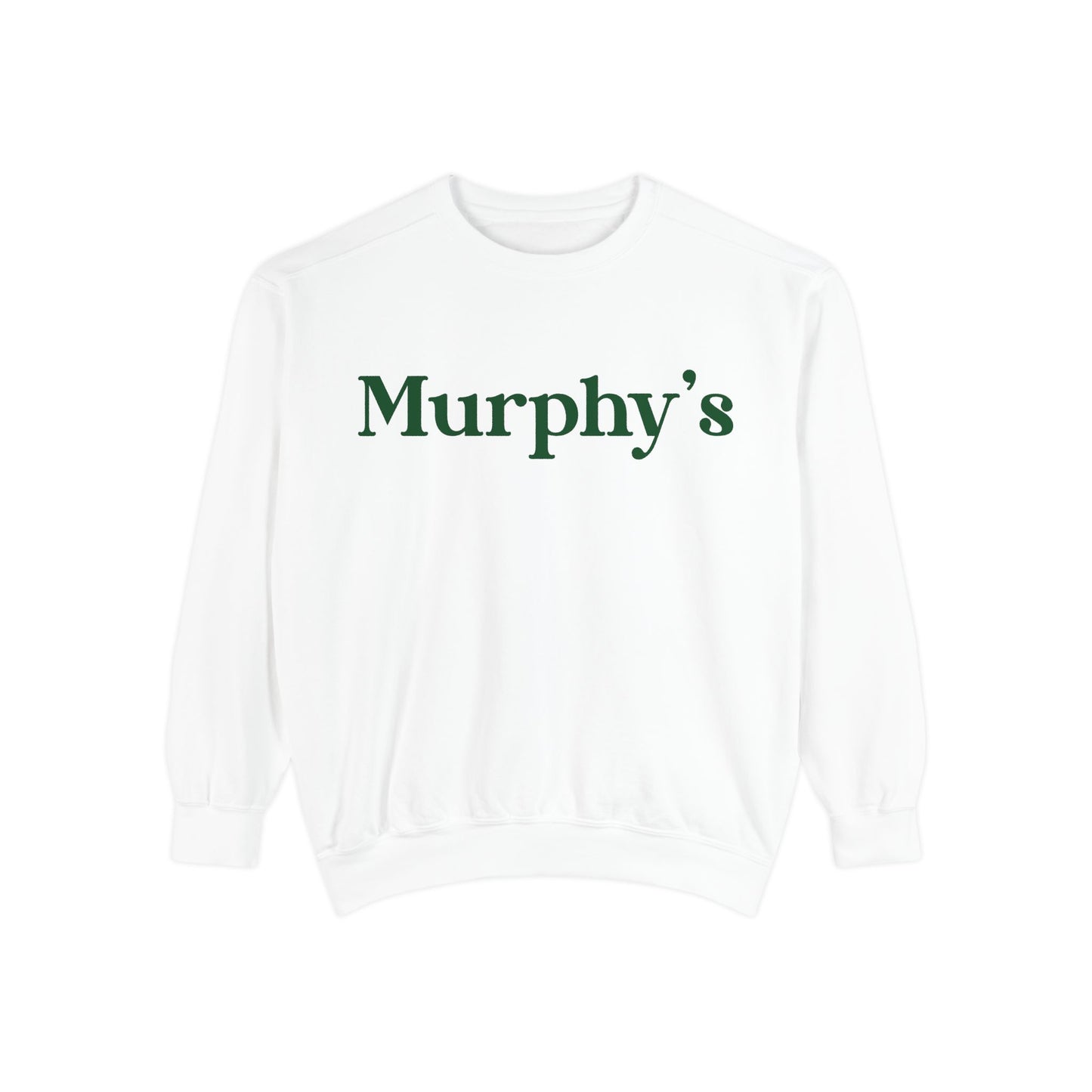 Murphy's Personalized Unisex Garment-Dyed Sweatshirt - Stylish Cozy Apparel for Gifts, Birthdays, Family Celebrations, Everyday Wear, Home Comfort