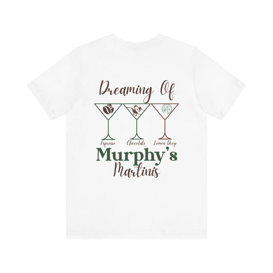 Martinis Unisex Short Sleeve Tee (White)