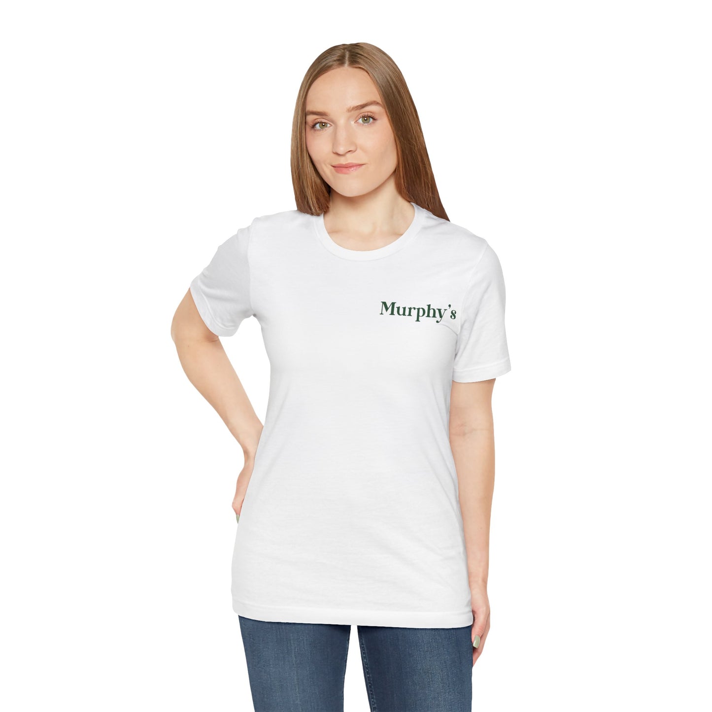 Murphy's Shot Mug Seal  Unisex Short Sleeve Tee (White)