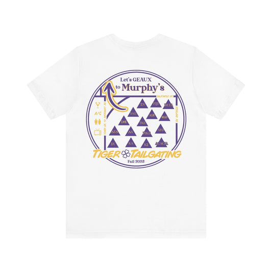 Tiger Tailgate Unisex Short Sleeve Tee (White)