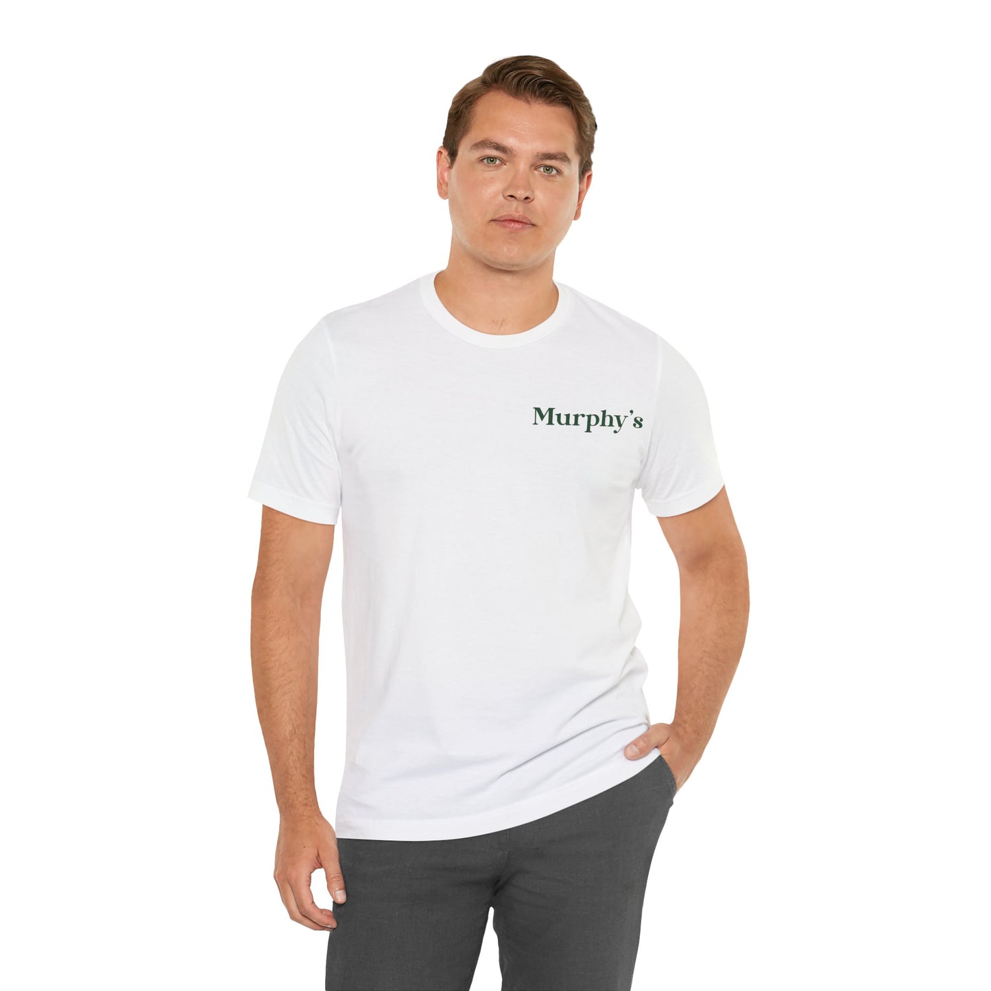 Murphy's Shot Mug Seal  Unisex Short Sleeve Tee (White)